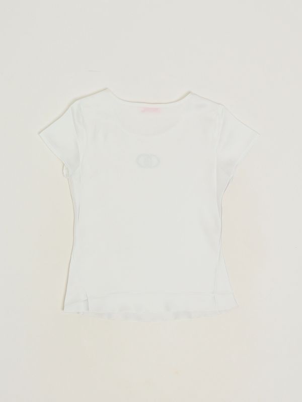 2. Girls' satin T-shirt White Liu Jo ga6025t400a