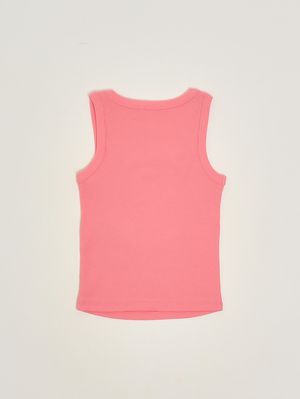 2. Top pour fille en coton stretch Rose