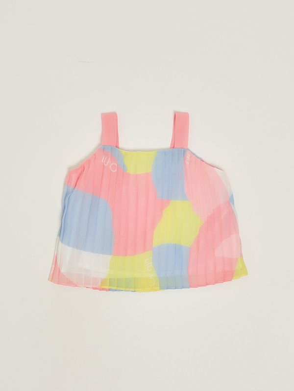 1. Top bambina in georgette Multicolor Liu Jo ka6033t5142