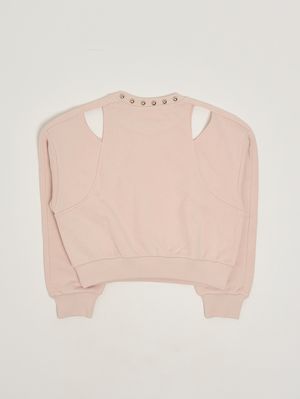 2. Sweatshirt für Mädchen aus Baumwollmix Hellrosa
