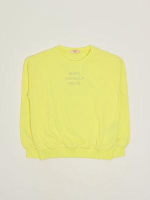1. Sudadera de algodón para niña Amarillo