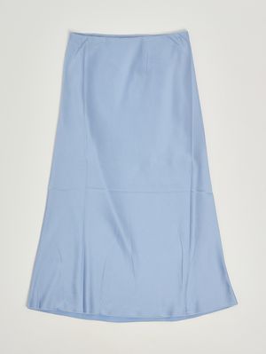 2. Mädchenrock aus Satin Hellblau