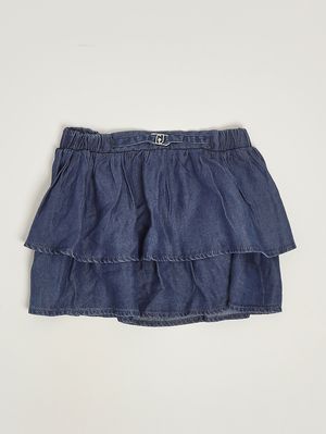 1. Jeansrock für Mädchen Denimblau