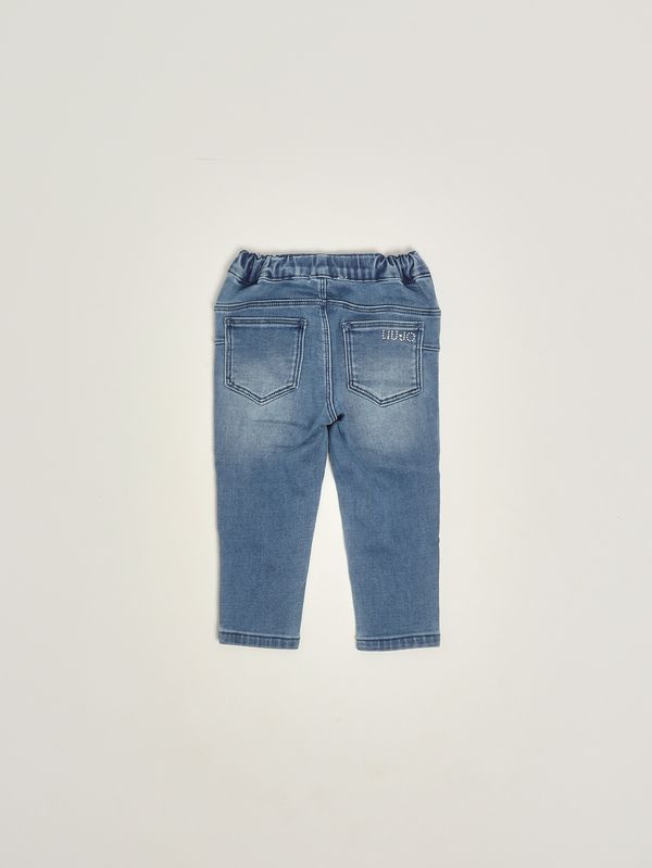 2. Vaqueros para bebé niña Betty Divine de denim de algodón elástico Denim claro Liu Jo ha6023d5046