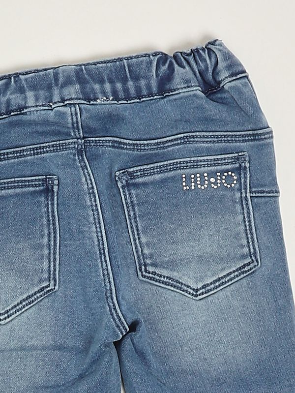 3. Vaqueros para bebé niña Betty Divine de denim de algodón elástico Denim claro Liu Jo ha6023d5046
