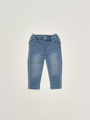 1. Vaqueros para bebé niña Betty Divine de denim de algodón elástico Denim claro