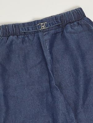 3. Mädchenjeans aus Lyocell Dunkler Denim