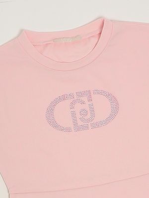 3. Abito bambina in cotone stretch Rosa