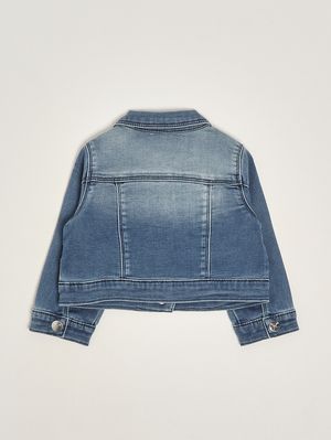 2. Giacca neonata in denim stretch Blu Denim