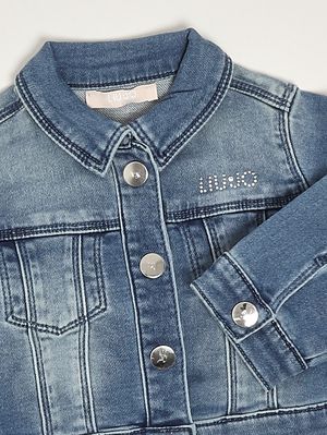 3. Giacca neonata in denim stretch Blu Denim