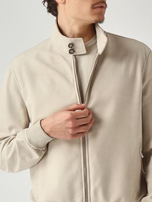 5. Veste homme Fox en cuir nubuck mastic