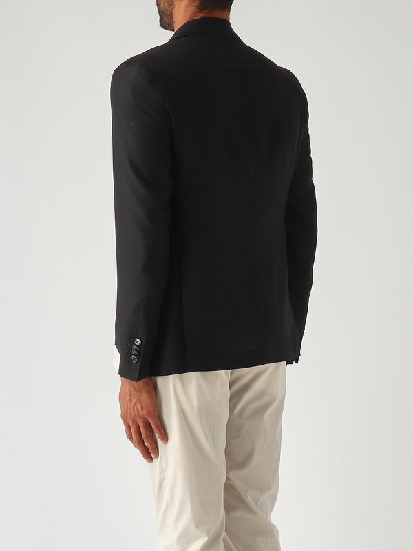4. Americana para hombre en tejido con textura de algodón y lana virgen Negro L.B.M. 1911 268462259