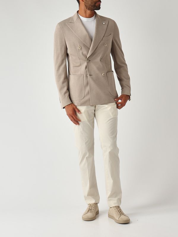 2. Men's cotton blazer Taupe L.B.M. 1911 281365202