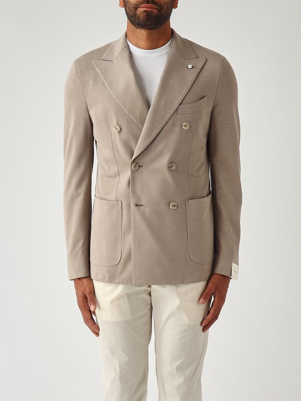 1. Men's cotton blazer Taupe L.B.M. 1911 281365202