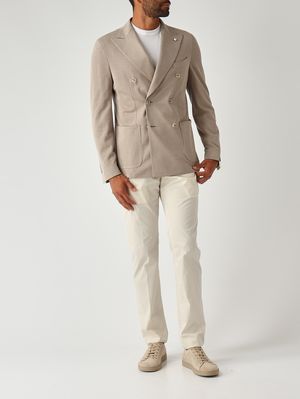 2. Men's cotton blazer Taupe