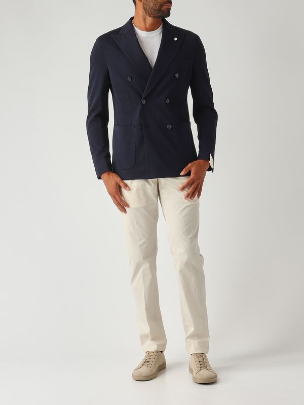 2. Blazer para hombre de algodón y seda Azul marino L.B.M. 1911 281365203