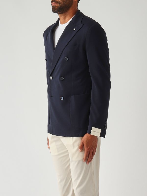 3. Blazer para hombre de algodón y seda Azul marino L.B.M. 1911 281365203
