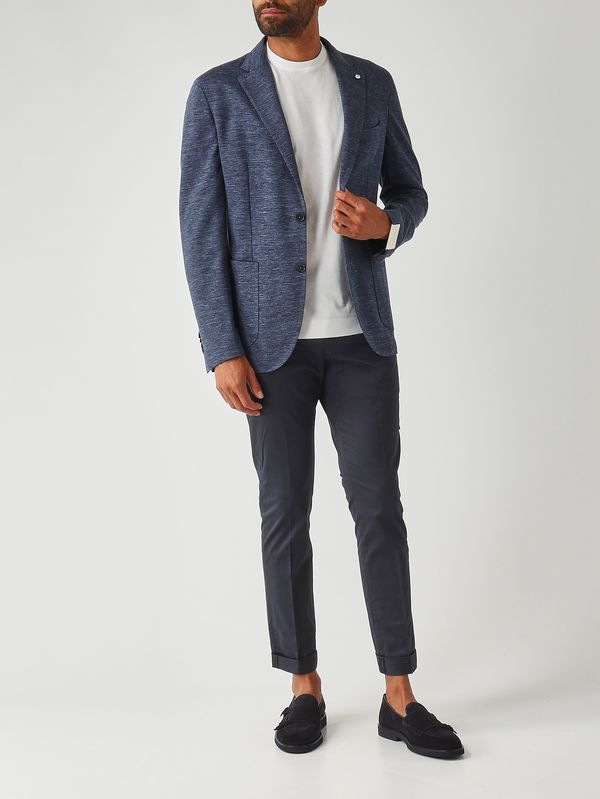2. Blazer de hombre de algodón y lino Azul L.B.M. 1911 281765204