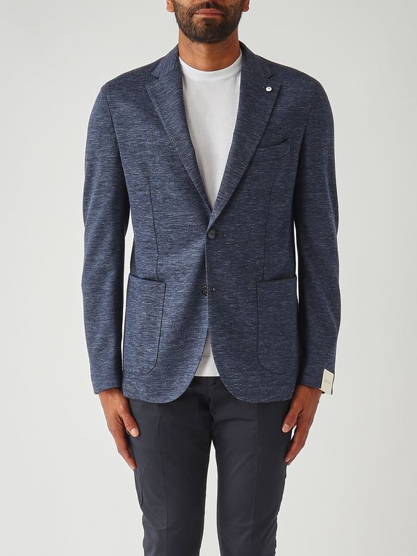 1. Blazer de hombre de algodón y lino Azul L.B.M. 1911 281765204