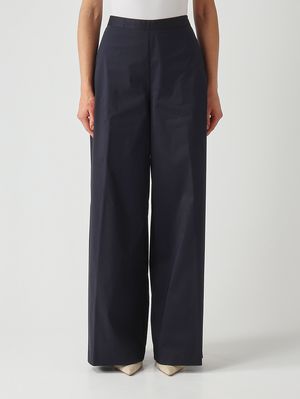 1. Pantalone donna Ilaria in misto cotone stretch Notte