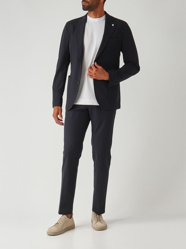 2. Blazer para hombre de tejido técnico elástico Azul marino L.B.M. 1911 284465206