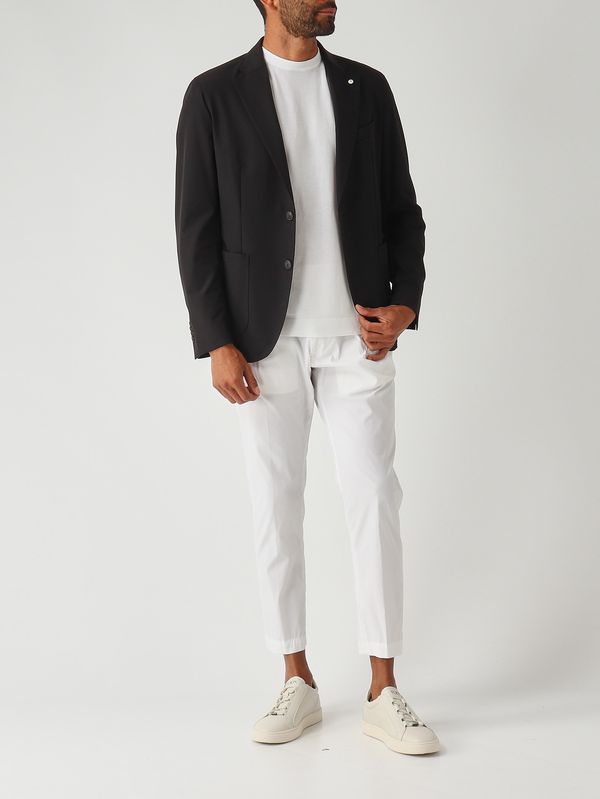 2. Blazer para hombre de tejido técnico elástico Negro L.B.M. 1911 284465206