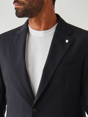 5. Blazer para hombre de tejido técnico elástico Azul marino