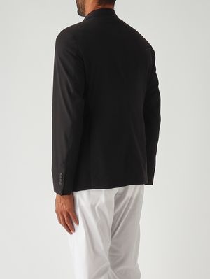 4. Blazer para hombre de tejido técnico elástico Negro