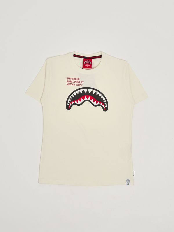 T-shirt enfant en coton Ivoire Sprayground