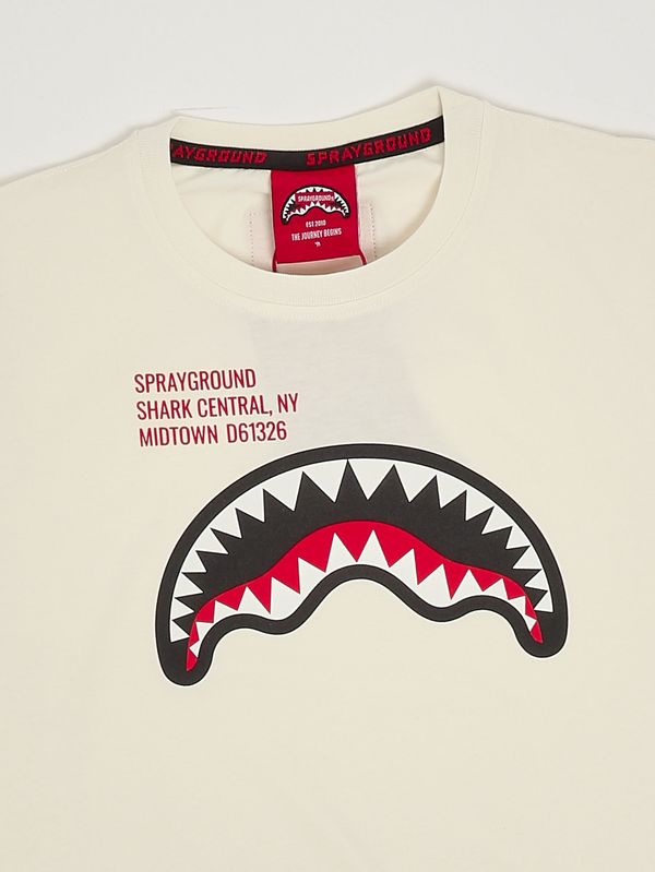 3. Kinder-T-Shirt aus Baumwolle Elfenbein Sprayground spi1384