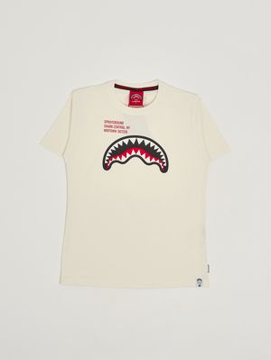 1. Kinder-T-Shirt aus Baumwolle Elfenbein