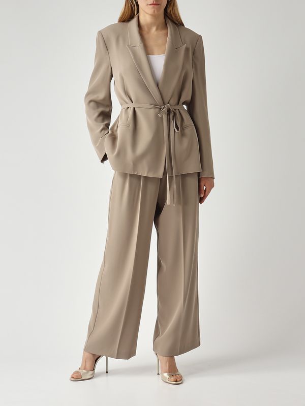 2. Pantalone donna in cady Tortora Meimeij m6pf03