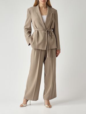 2. Pantalone donna in cady Tortora