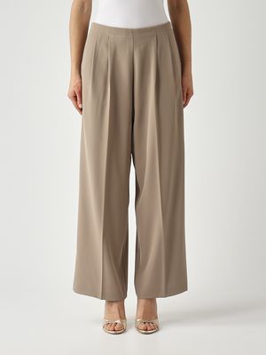 1. Pantalone donna in cady Tortora