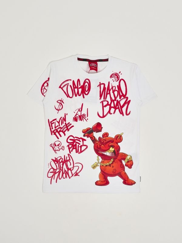 1. Kids' cotton t-shirt White Sprayground spy1399