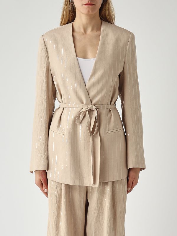 1. Women's viscose-blend jacket Sand Meimeij m6paf1