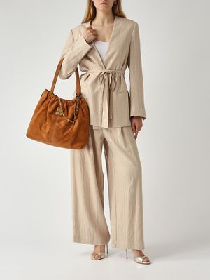 2. Women's viscose-blend jacket Sand