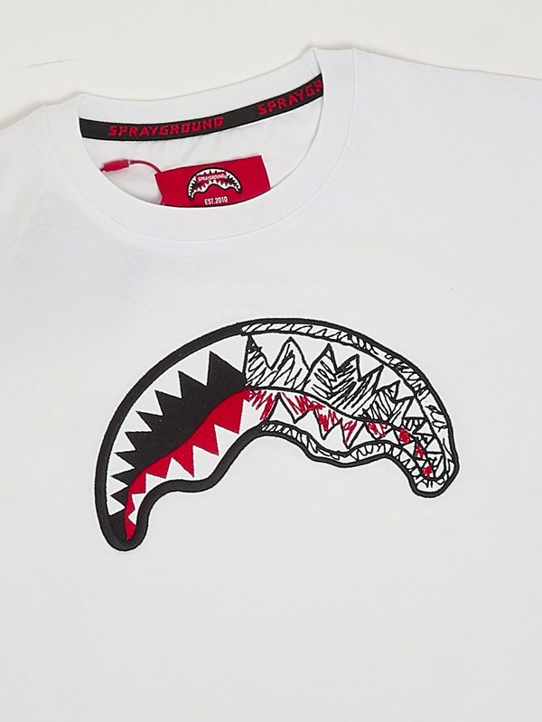 3. Kids' cotton t-shirt White Sprayground spy1413