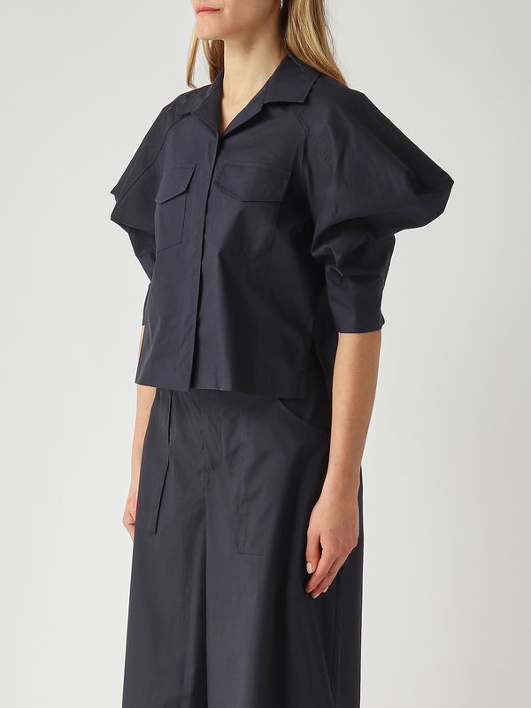 3. Women's cotton shirt Midnight Blue Meimeij m6pa06