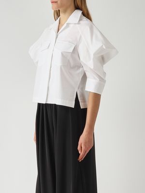 3. Camisa de mujer de algodón Blanco Óptico