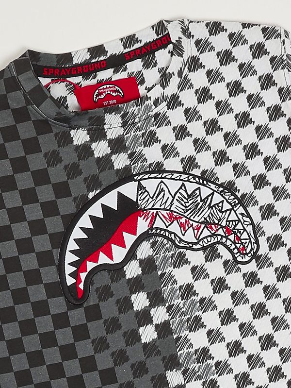 3. Kids' cotton t-shirt Black Sprayground spy1410