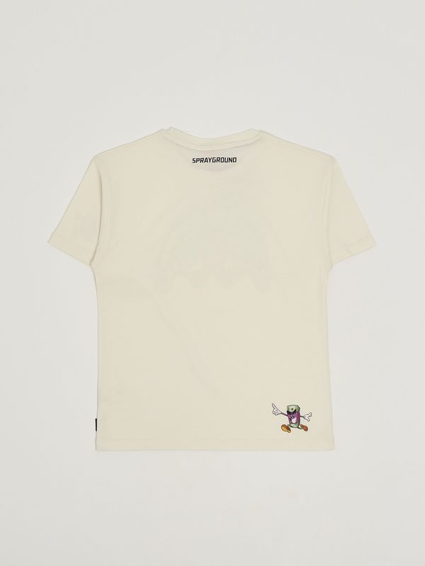 2. Camiseta de algodón para niño Marfil Sprayground spy1423