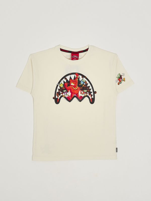 1. Camiseta de algodón para niño Marfil Sprayground spy1423