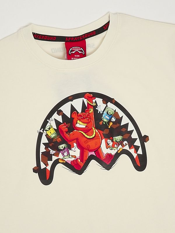 3. Camiseta de algodón para niño Marfil Sprayground spy1423