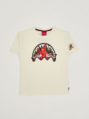 1. Camiseta de algodón para niño Marfil