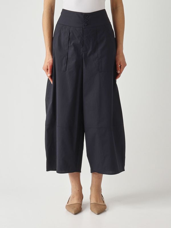 1. Women's cotton trousers Midnight Blue Meimeij m6pa20