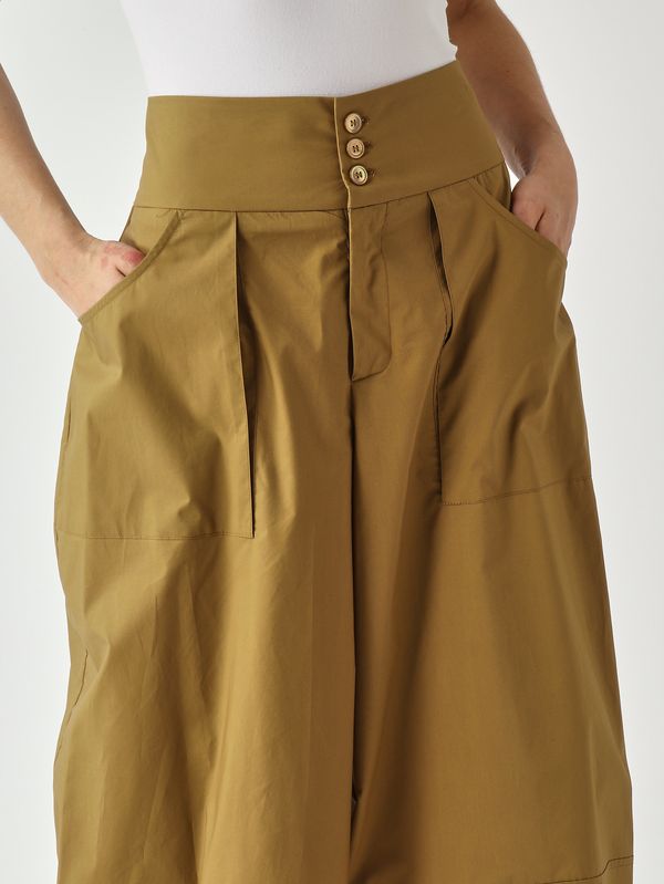 5. Women's cotton trousers Tobacco Meimeij m6pa20