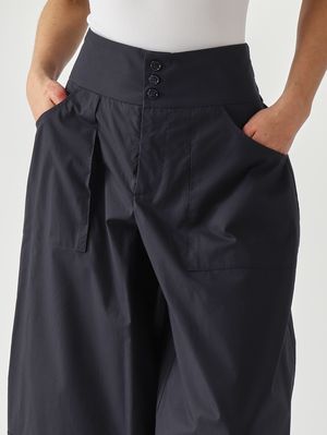 5. Women's cotton trousers Midnight Blue