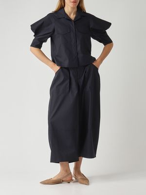 2. Women's cotton trousers Midnight Blue