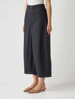 3. Women's cotton trousers Midnight Blue